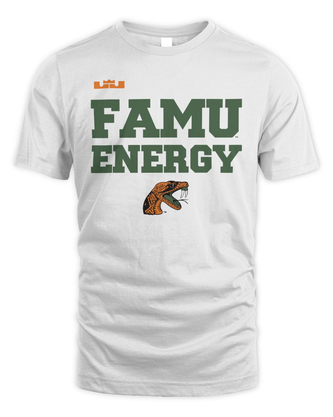 Lebron James White Florida A&m Rattlers 2024 On-court Bench T-shirt