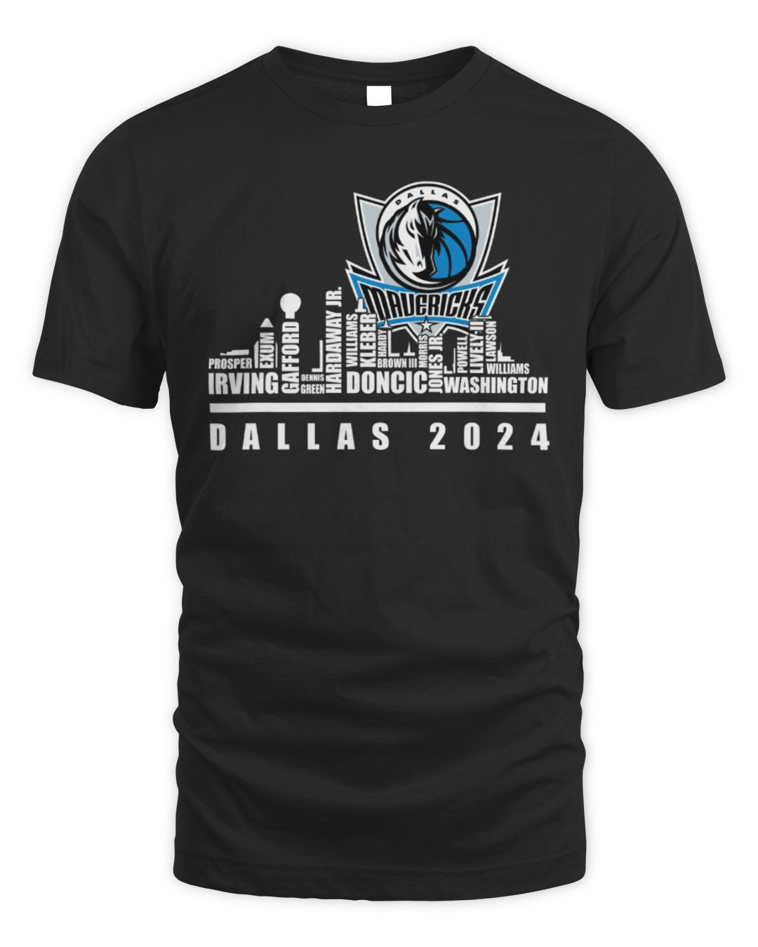 Mavericks Basketball City Horizon Team All Rosters Name 2024 Tee