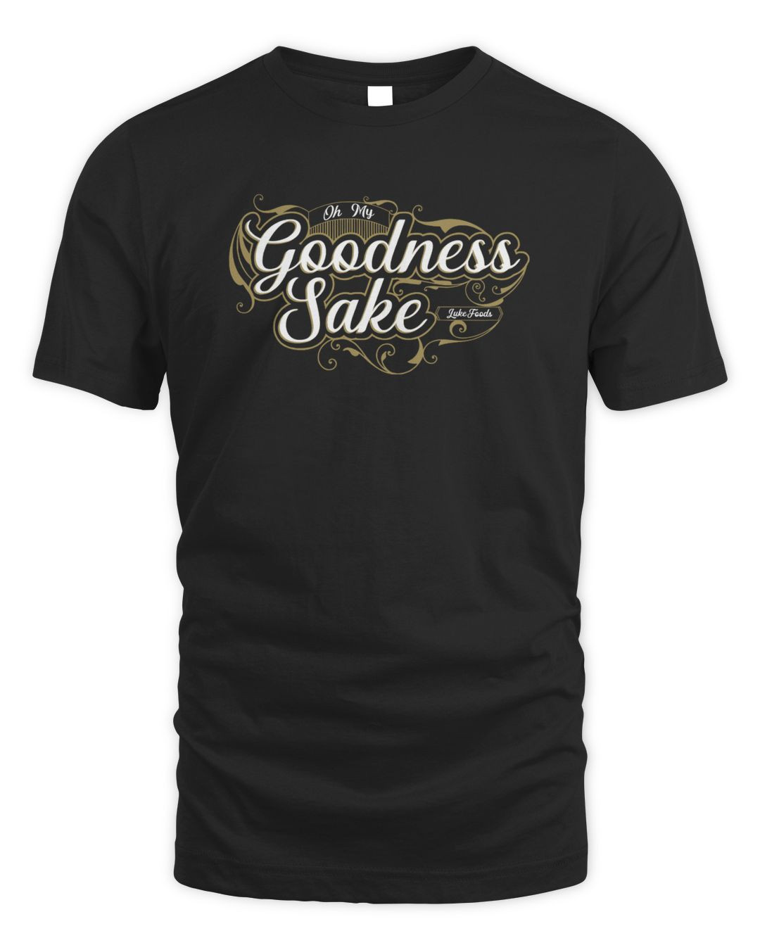 Lukefoods Oh My Goodness Sake Black Hoodie Sweatshirt Black