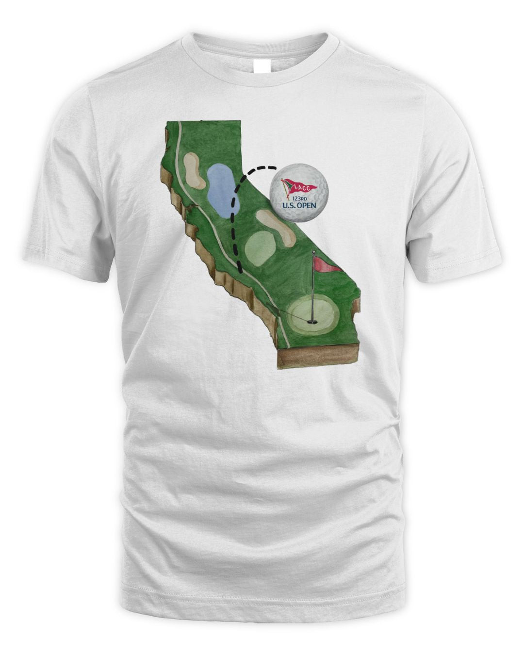Lacc Us Open Merch 2023 U.s. Open California State Shirt