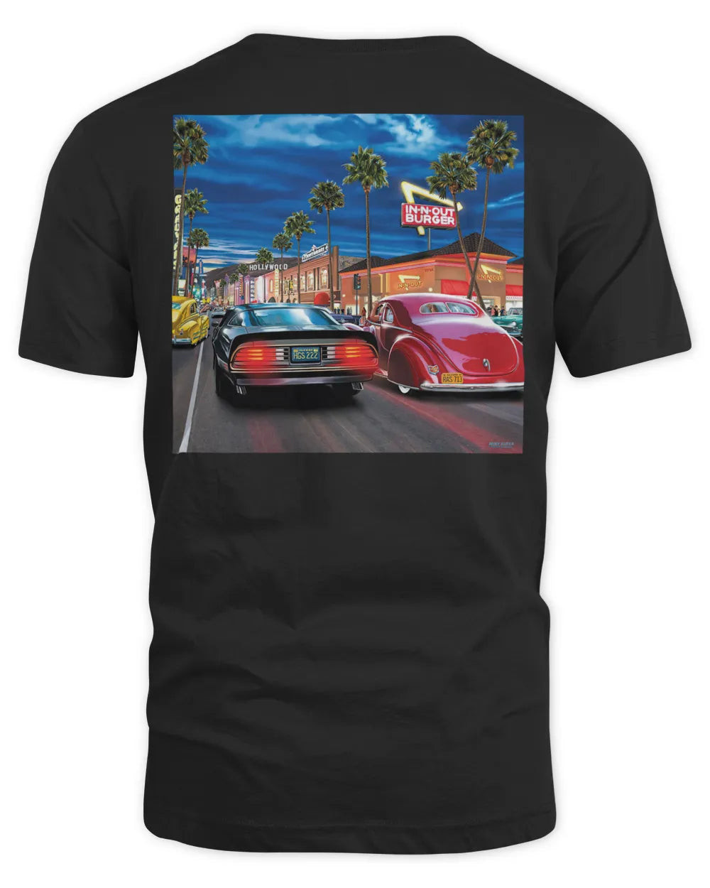 In N Out Merch 2018 Hollywood Cruising Shirt