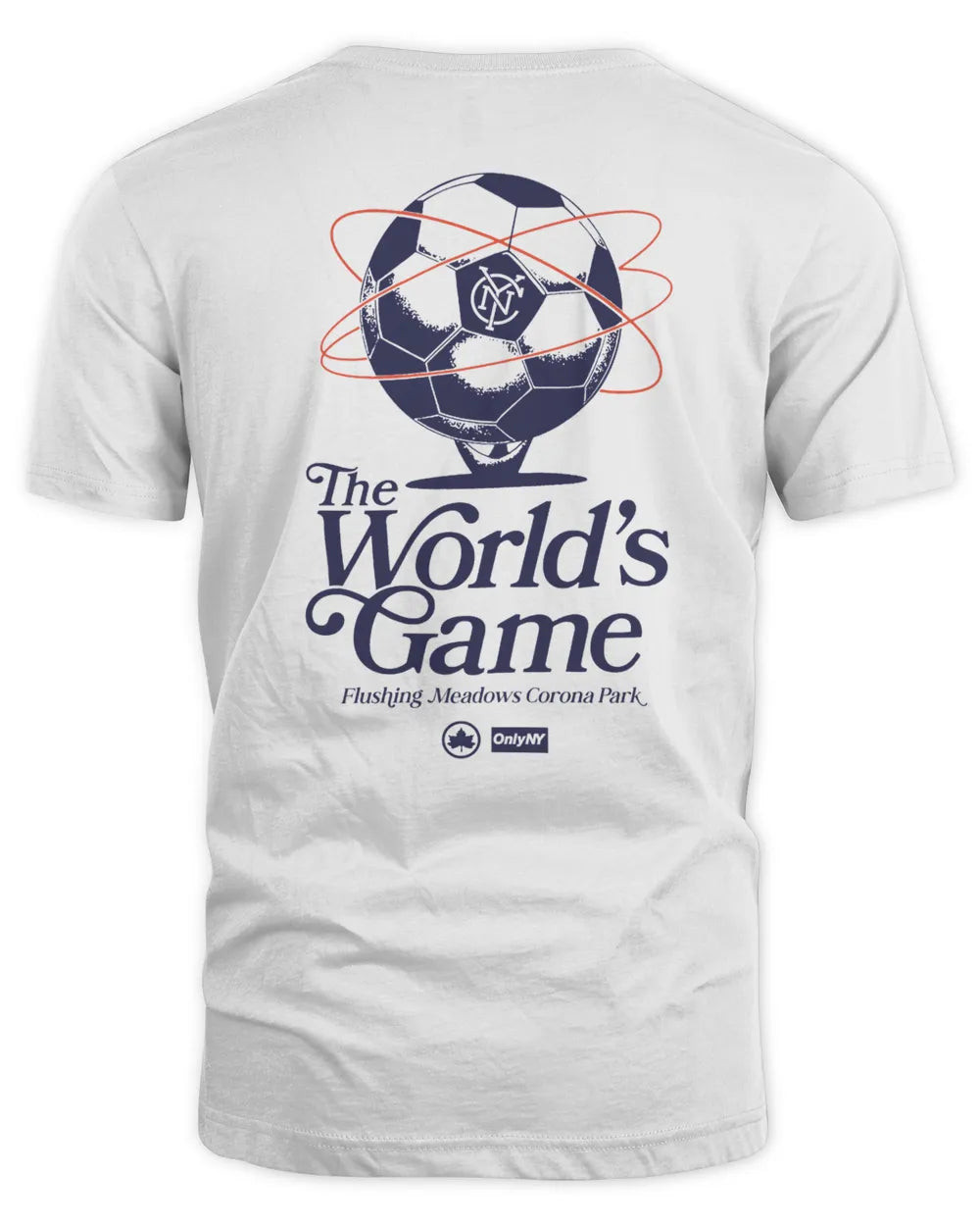 Men's Onlyny White New York City Fc X Nyc Parks The World's Game T-shirt