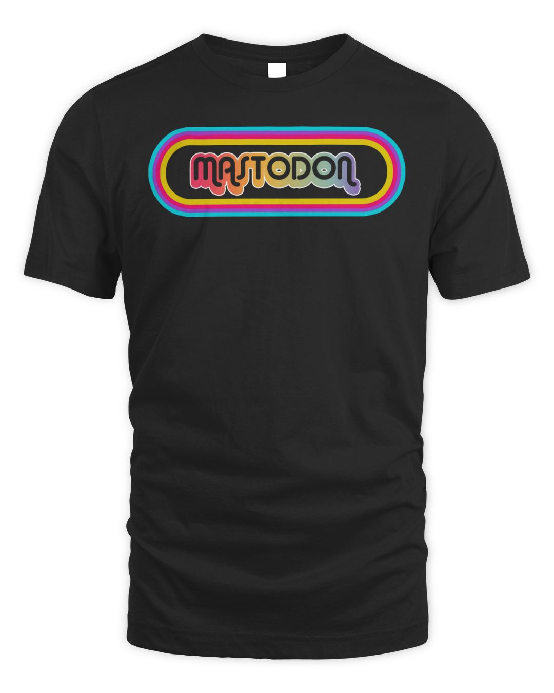 Mastodon Merch 70's Rainbow Logo Shirt