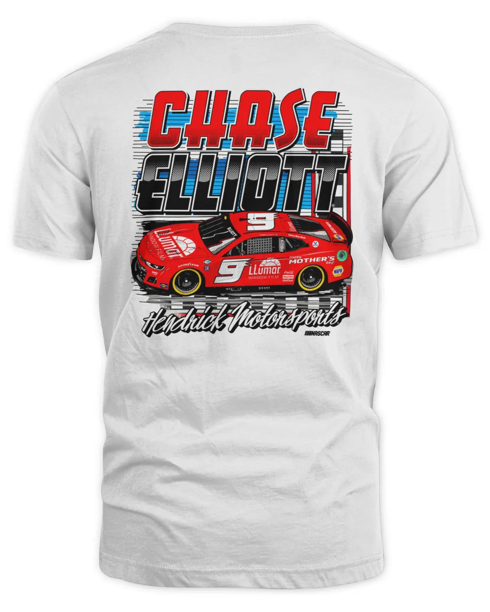 Men's Hendrick Motorsports Team Collection Ash Chase Elliott Llumar Finish Line T-shirt
