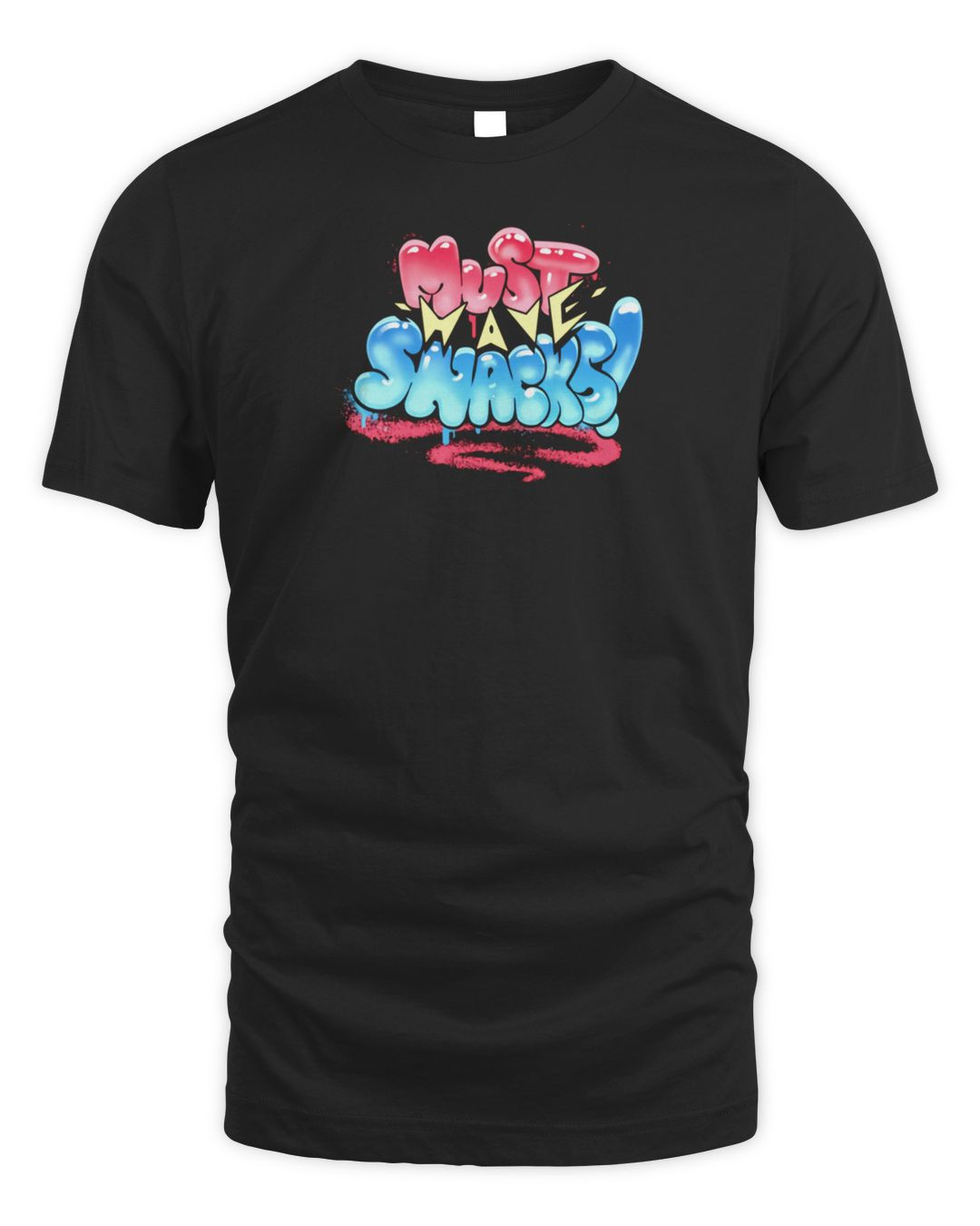 Jstu Merch Must Have Snacks Graffiti Shirt
