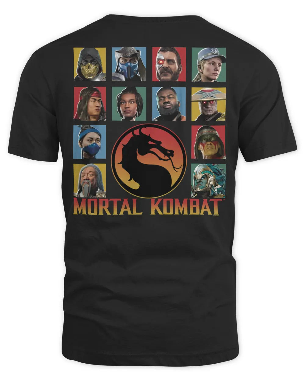 Mortal Kombat Merch Character Block Shirt