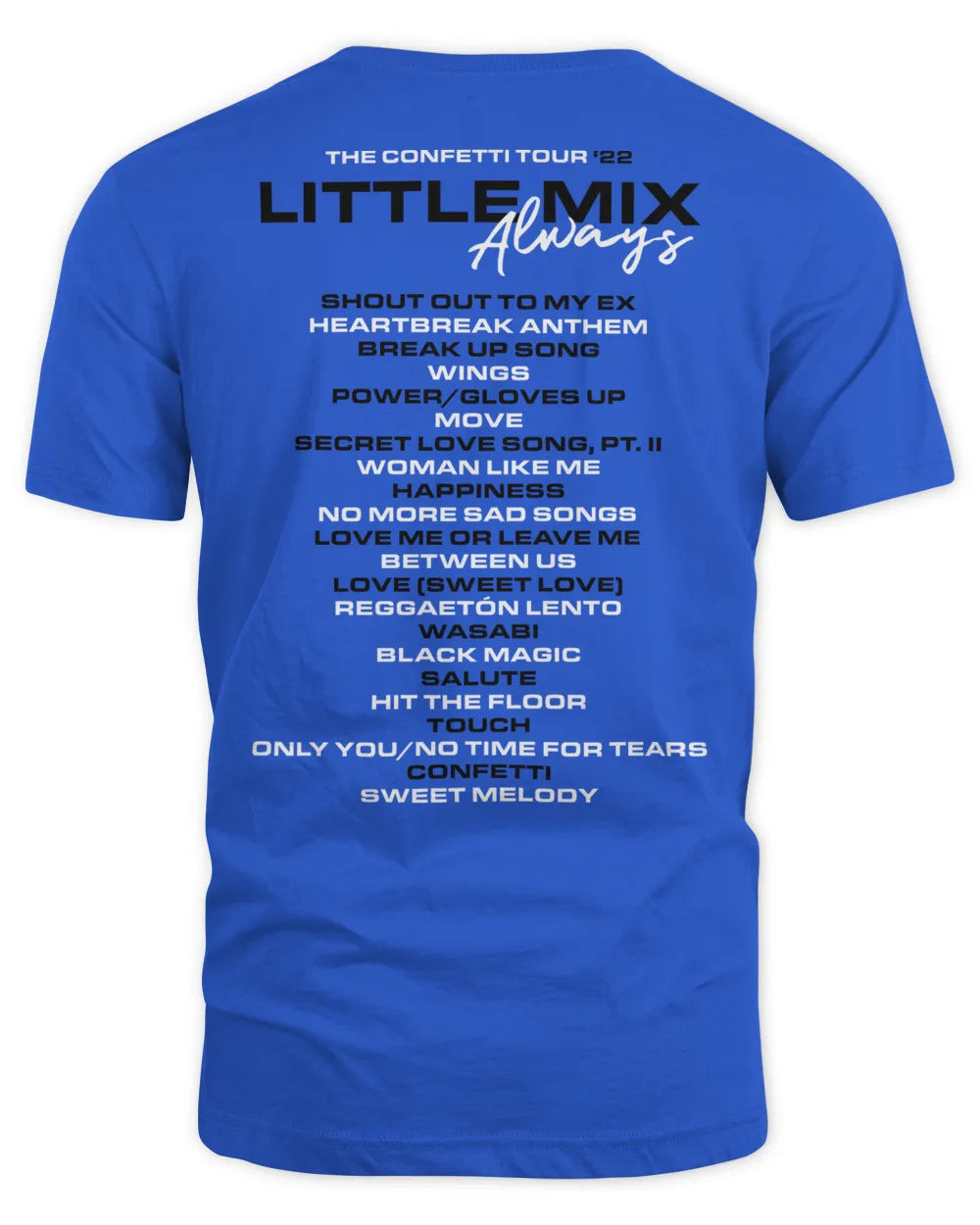 Little Mix Merch Always Tracklist Shirt