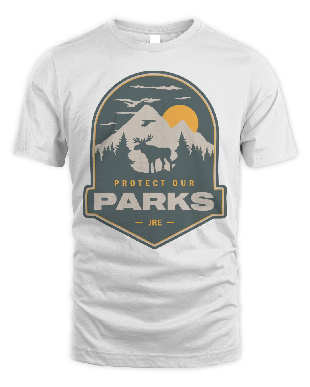 Joe Rogan Merch Protect Our Parks Badge Shirt