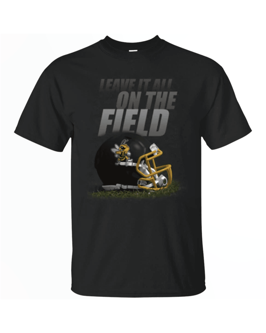Leave It All On The Field West Virginia St Yellow Jackets Gridiron T Shirt