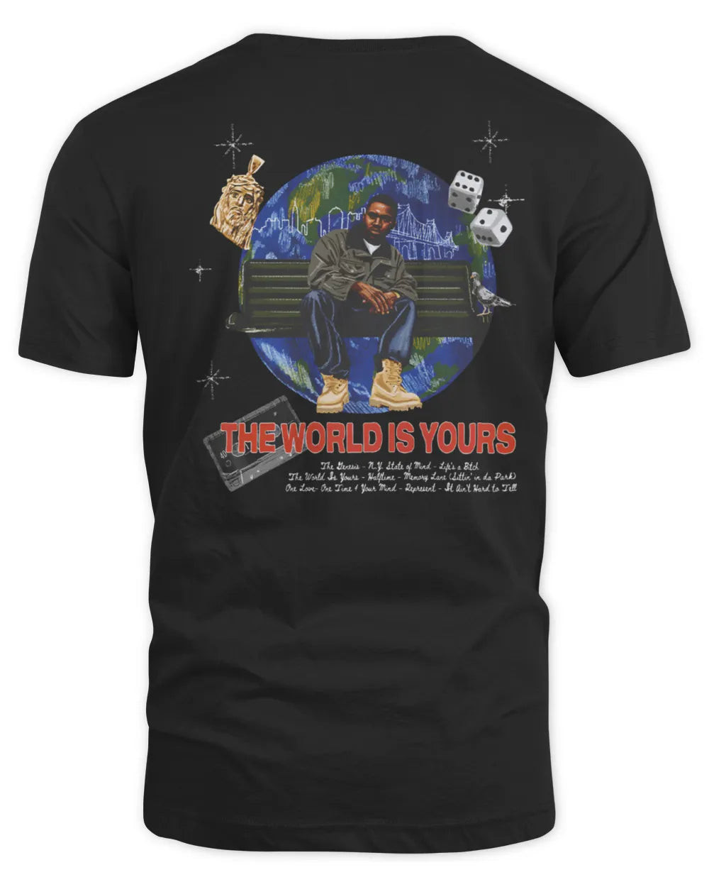 Nas 30 Years Of Illmatic Off-black Shirt