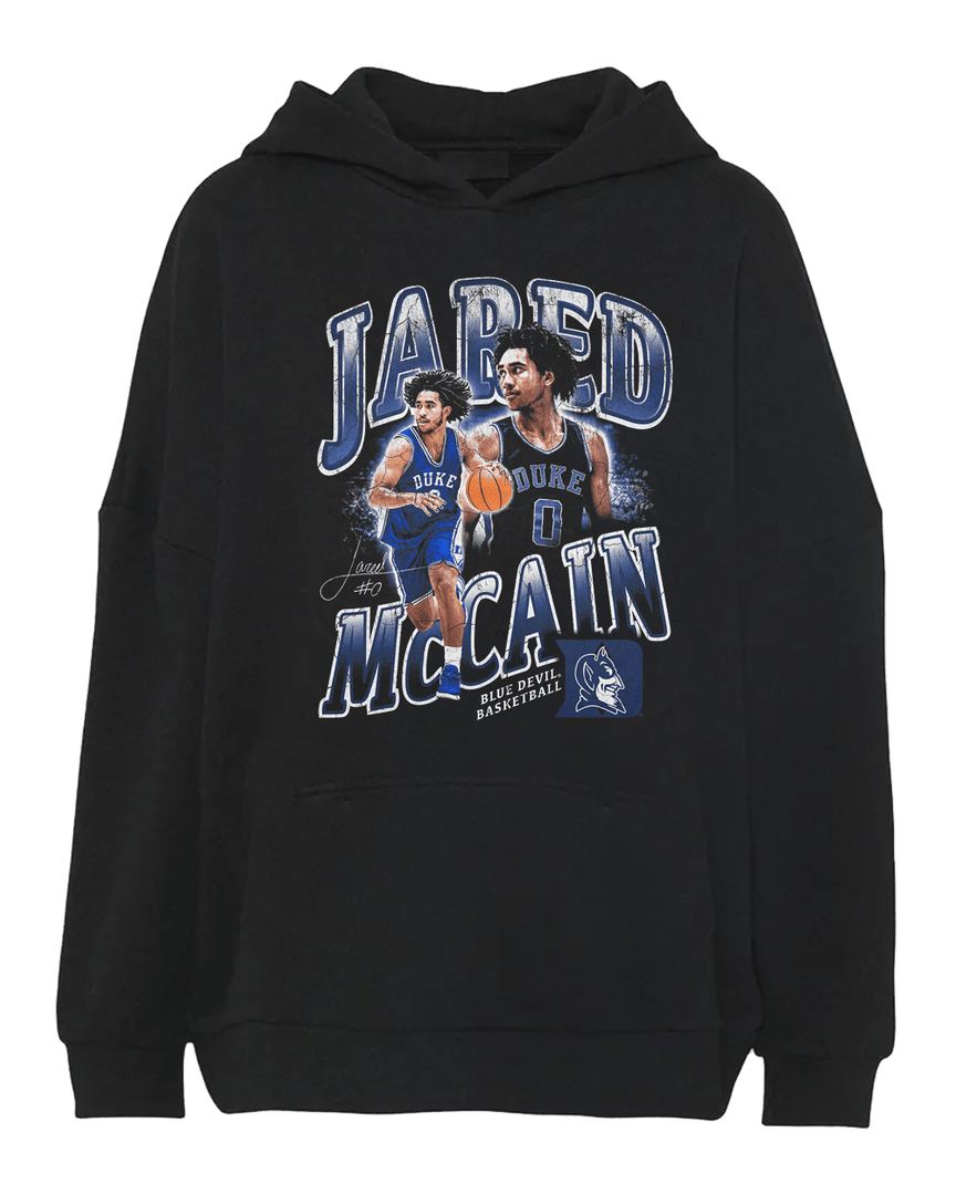 Jared Mccain Duke Blue Devils Signature Vintage Hoodie