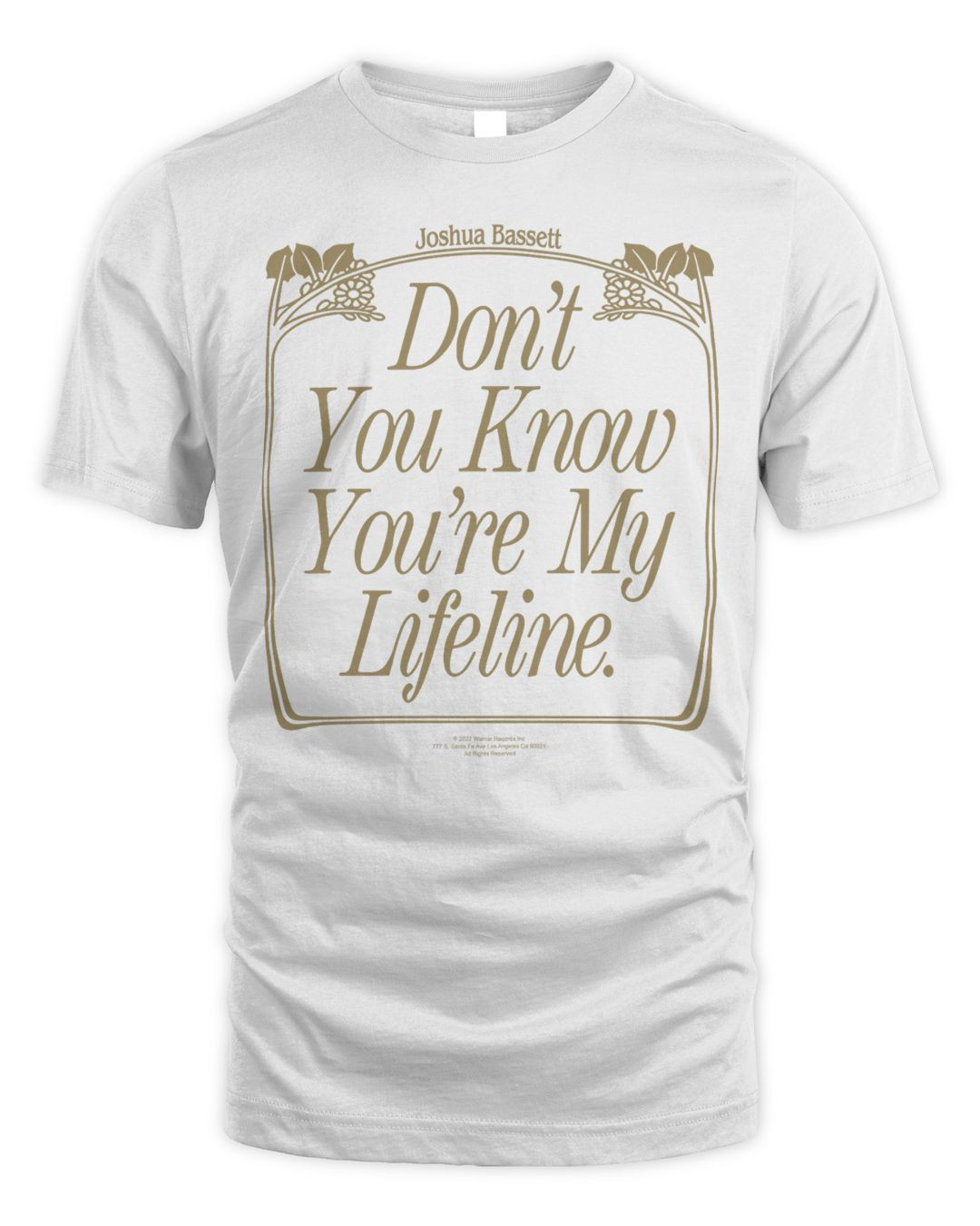 Joshua Bassett Merch You're My Lifeline Shirt