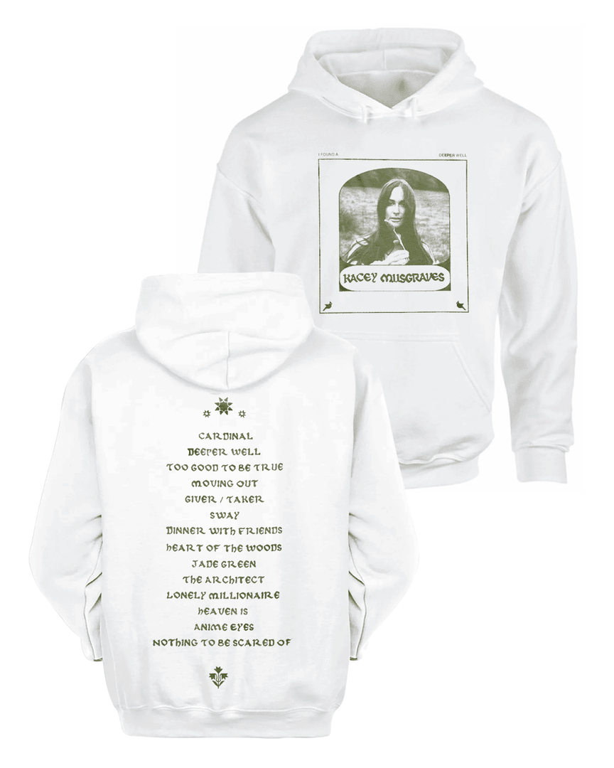 Kacey Musgraves Merch I Found A Deeper Well Tracklist Hoodie