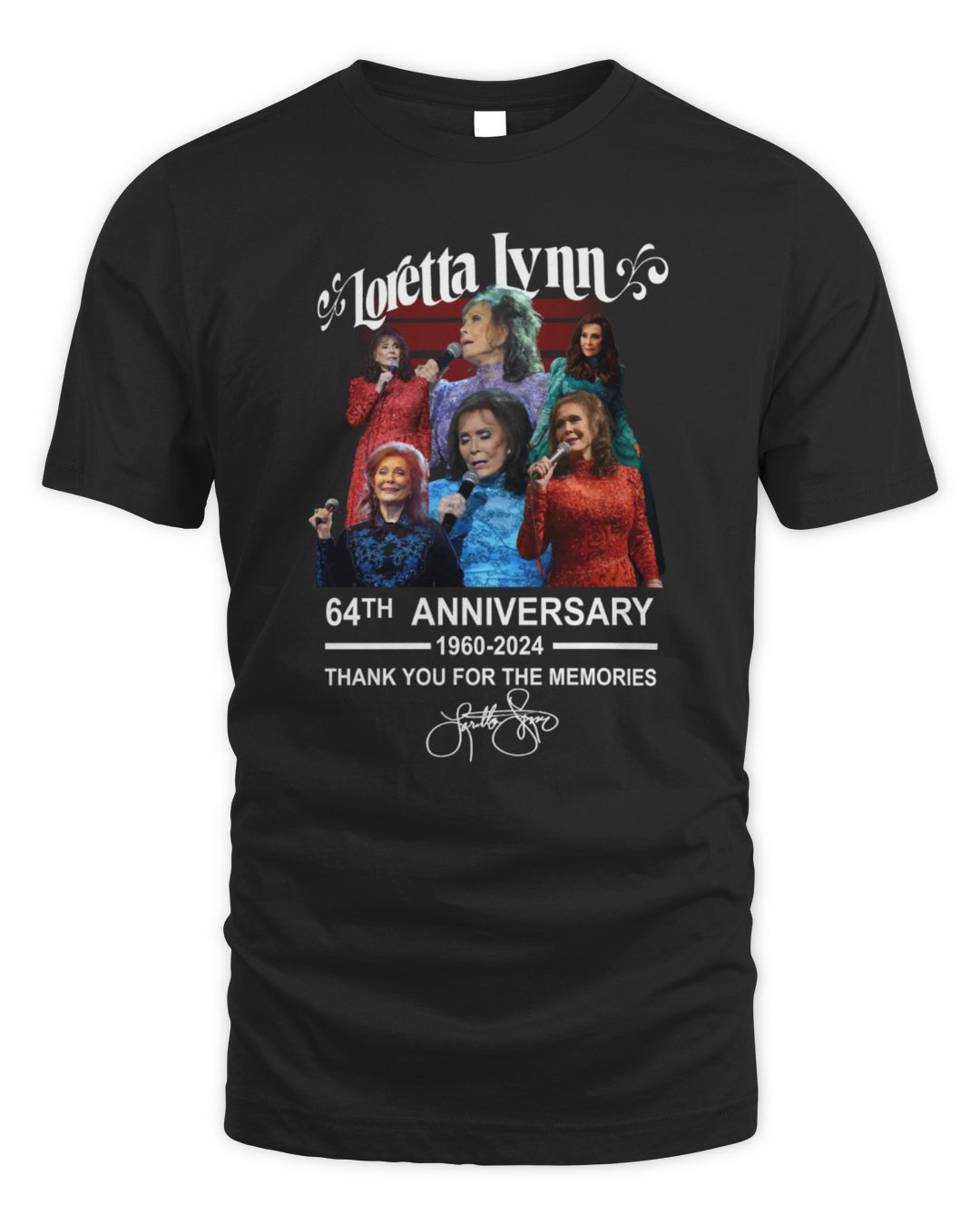 Loretta Lyn 64th Anniversary 64th Anniversary 1960-2024 Thank You For The Memories Tee
