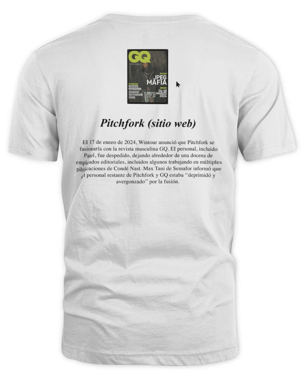 Jpegmafia Merch Pitchfork Cdmx Festival 24' T-shirt