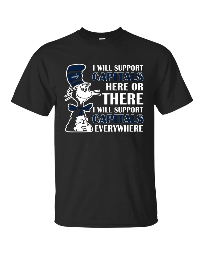 I Will Support Everywhere Washington Capitals T Shirts