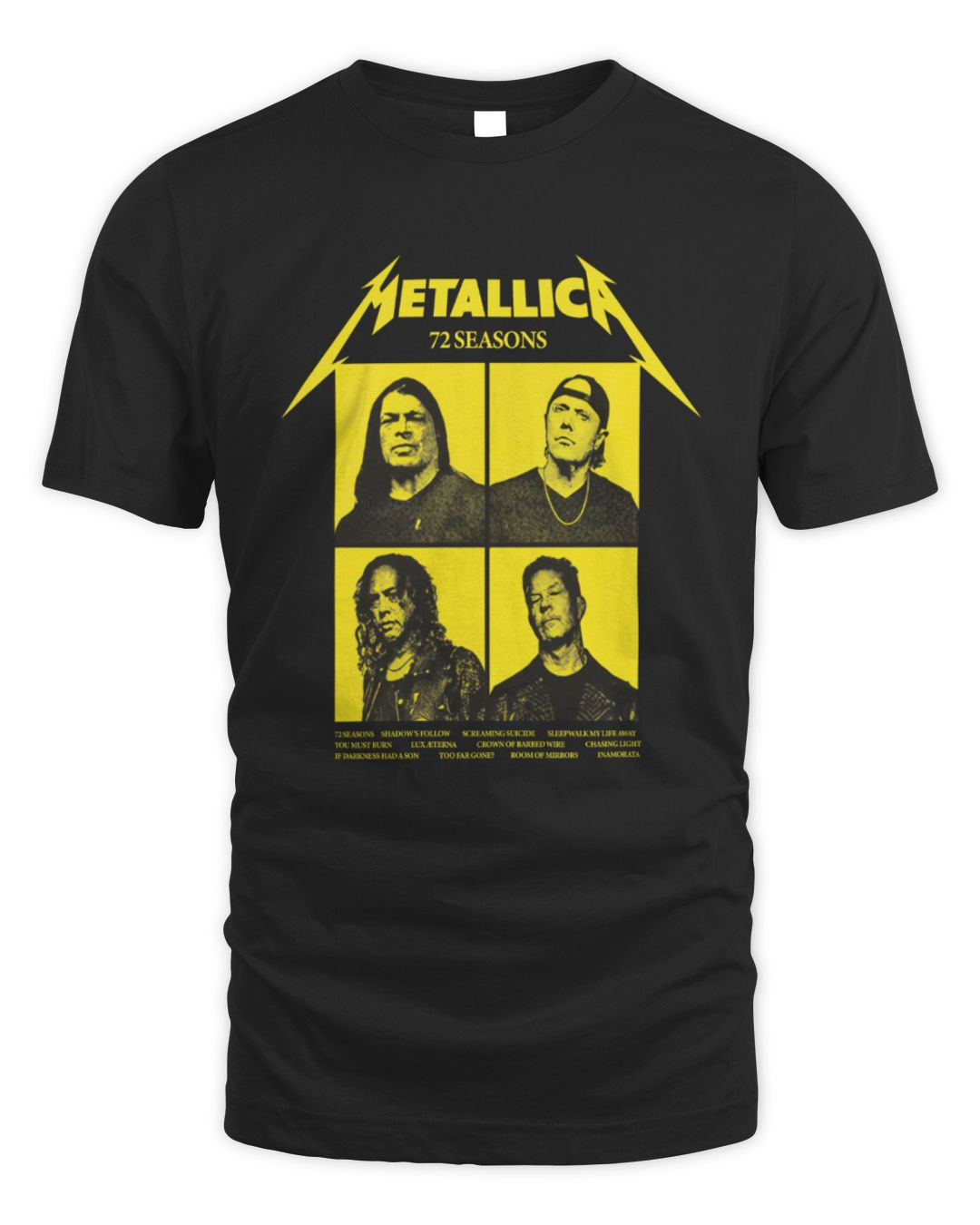 Metallica 72 Seasons Four Faces T Shirt