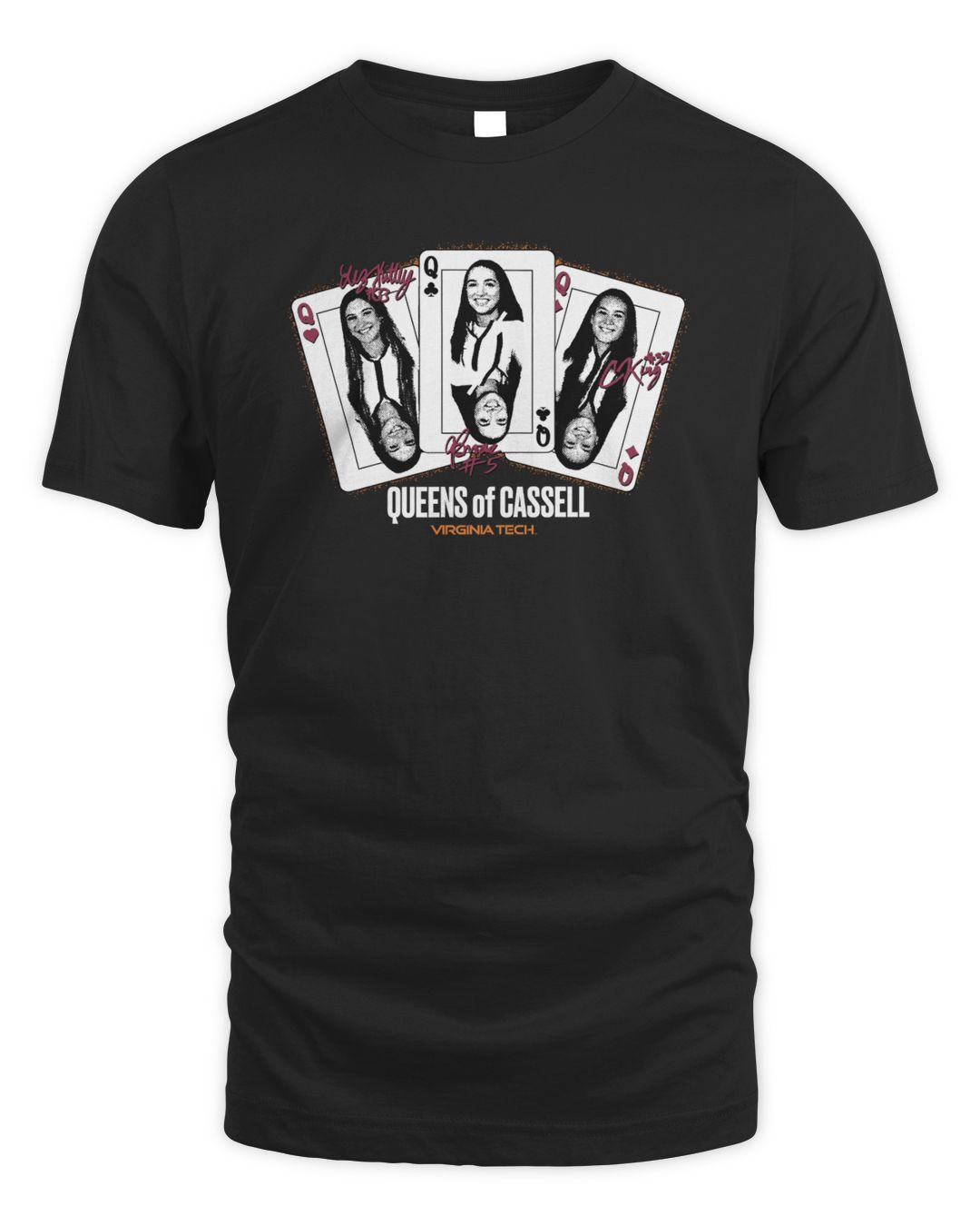 Liz Kitley Georgia Amoore And Cayla King Queens Of Cassell Cards Black Tee Shirt