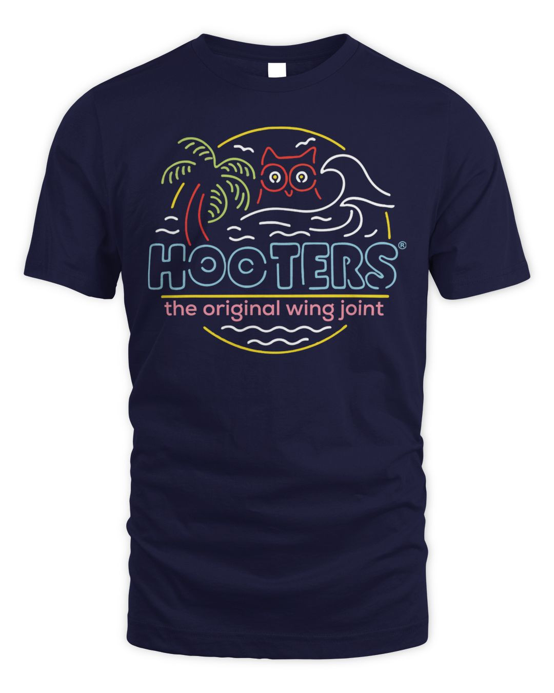 Hooters Merchandise Wavy Neon Hootie Shirt