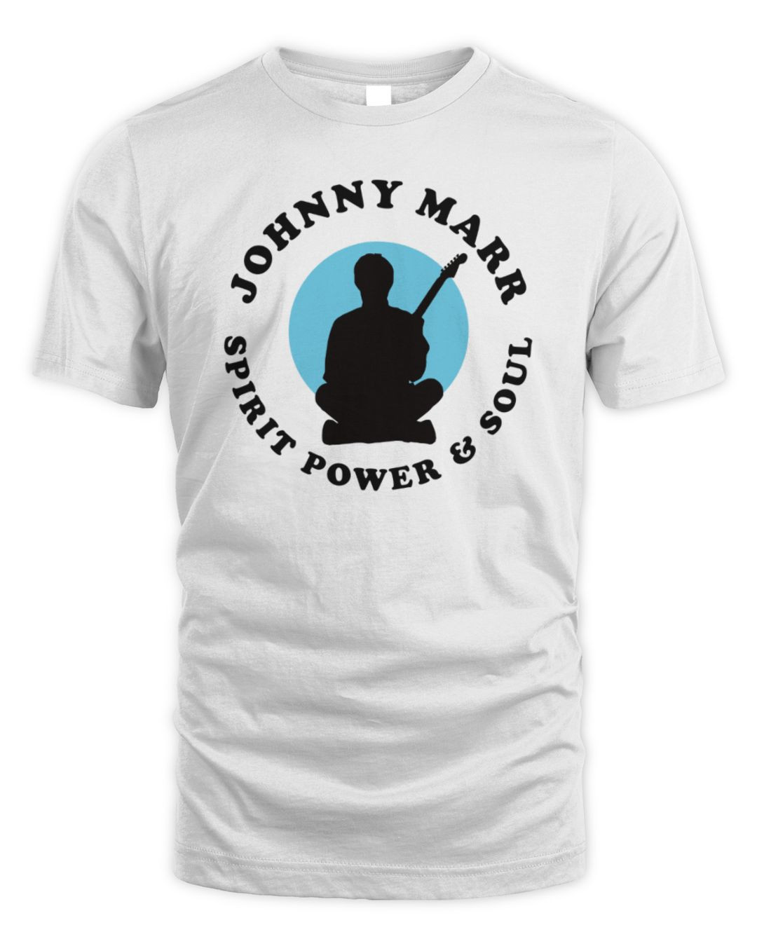 Johnny Marr Merch Spirit Power & Soul White T-shirt