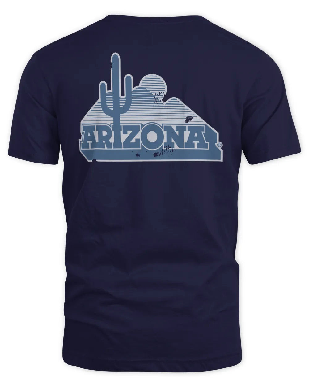 Men's Navy Arizona Wildcats 2-hit Vault Performance T-shirt