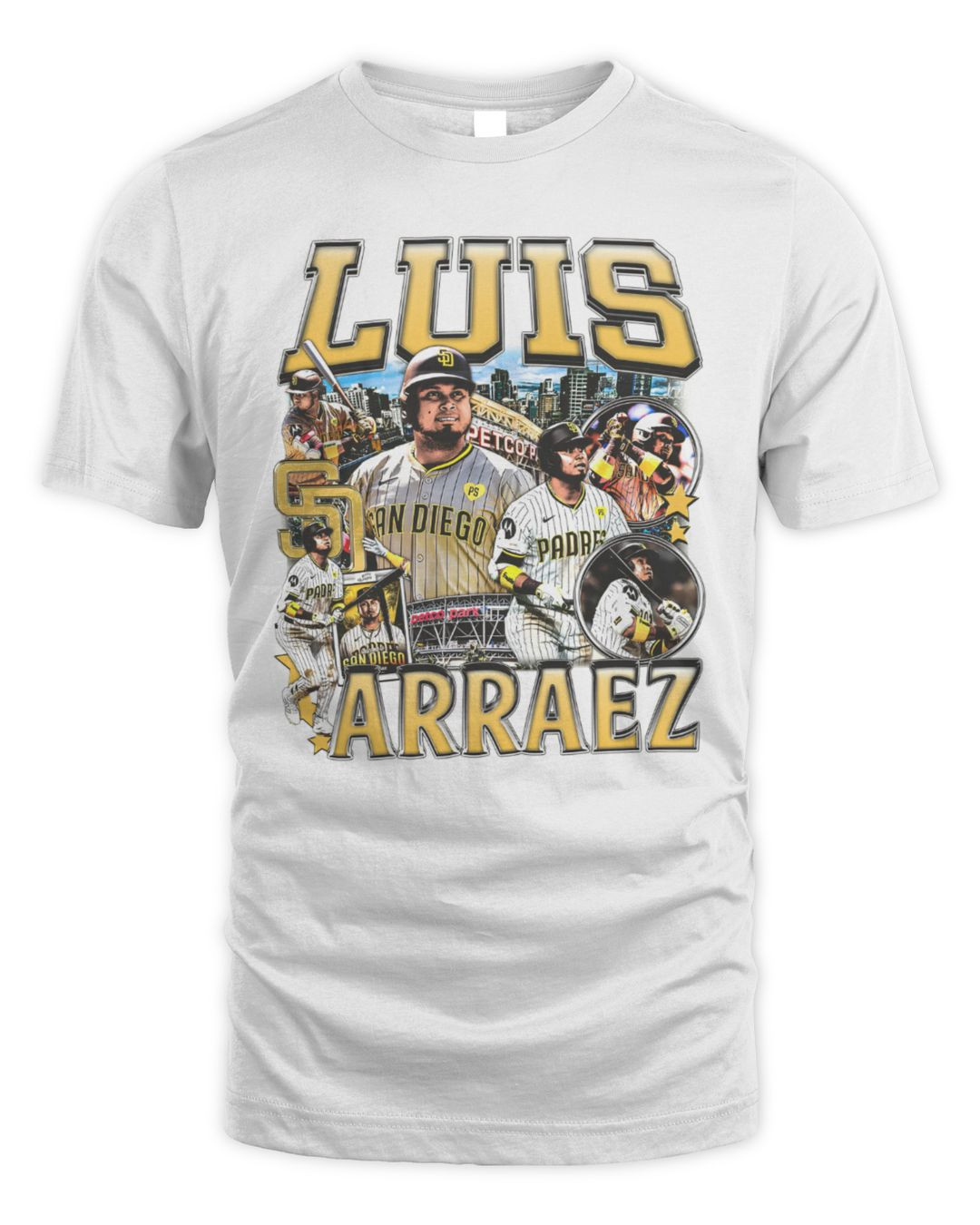 Luis Arraez Padres Tee White