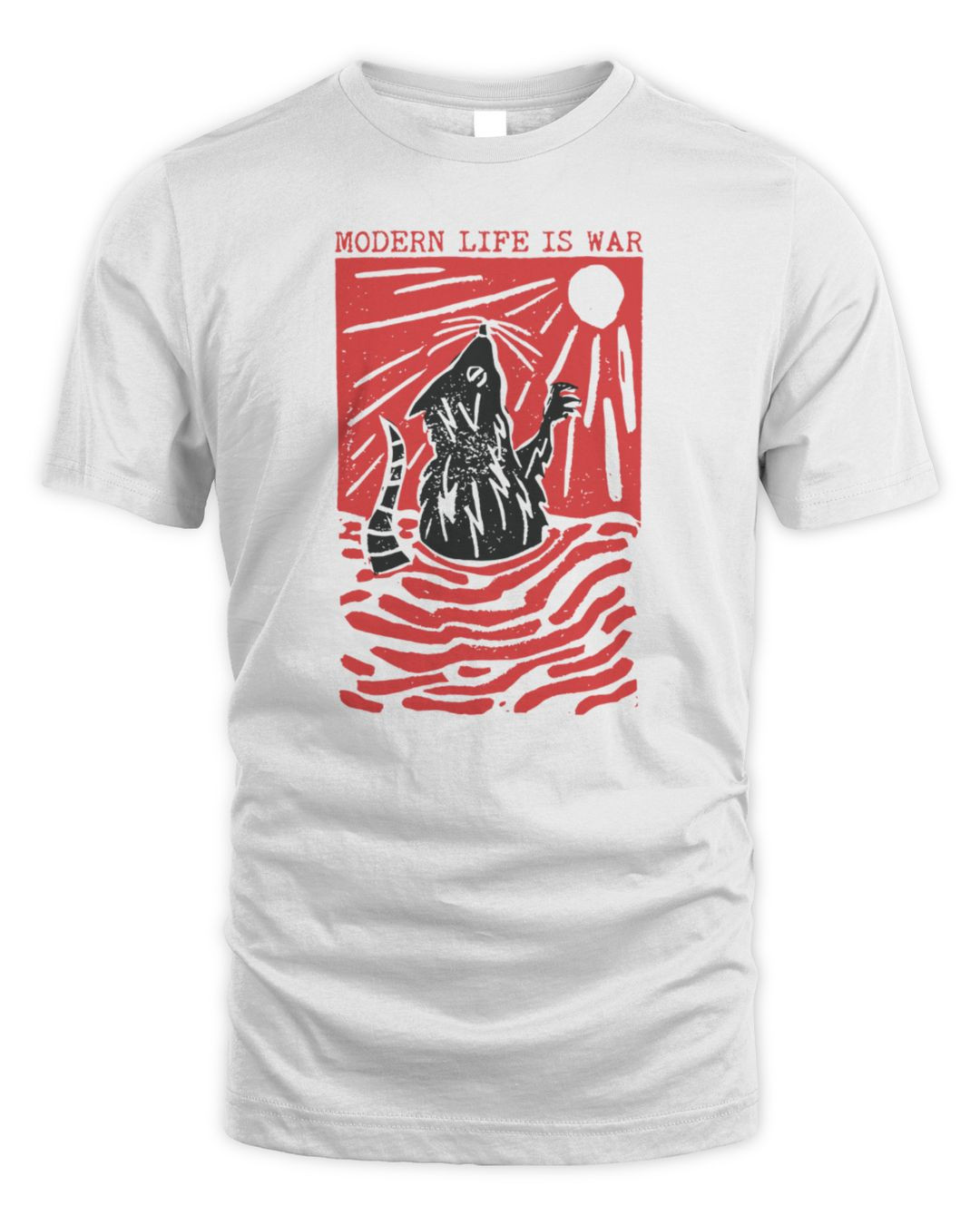 Modern Life Is War Rat T-shirt