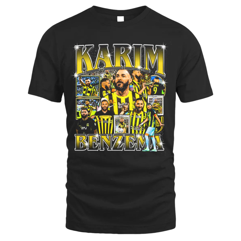 Karim Benzema Tee, Vintage T-shirt Style