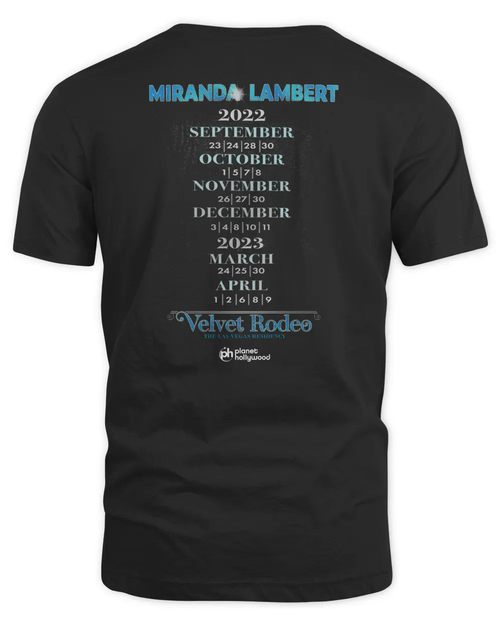 Miranda Lambert Merch Velvet Rodeo Glitter Shirt