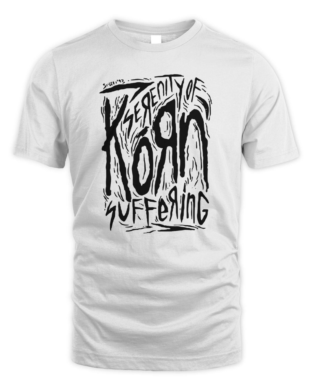 Korn Merch Scratched Type Shirt