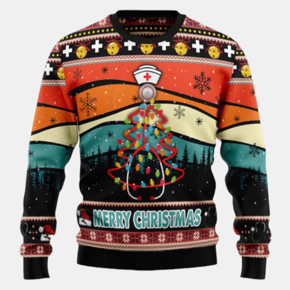 Merry Christmas Nurse 1 Ugly Sweater