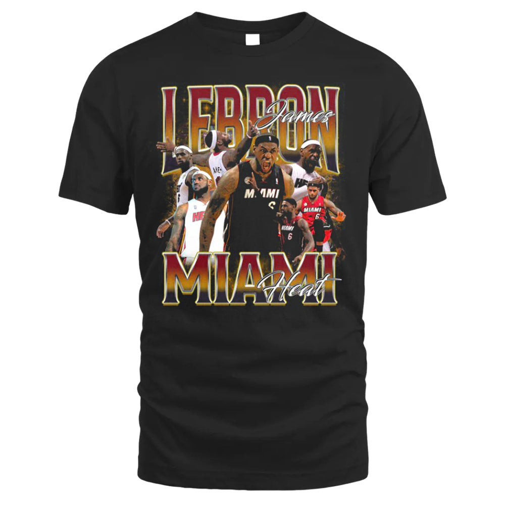Lebron James Miami Heat Tee, Vintage T-shirt Style