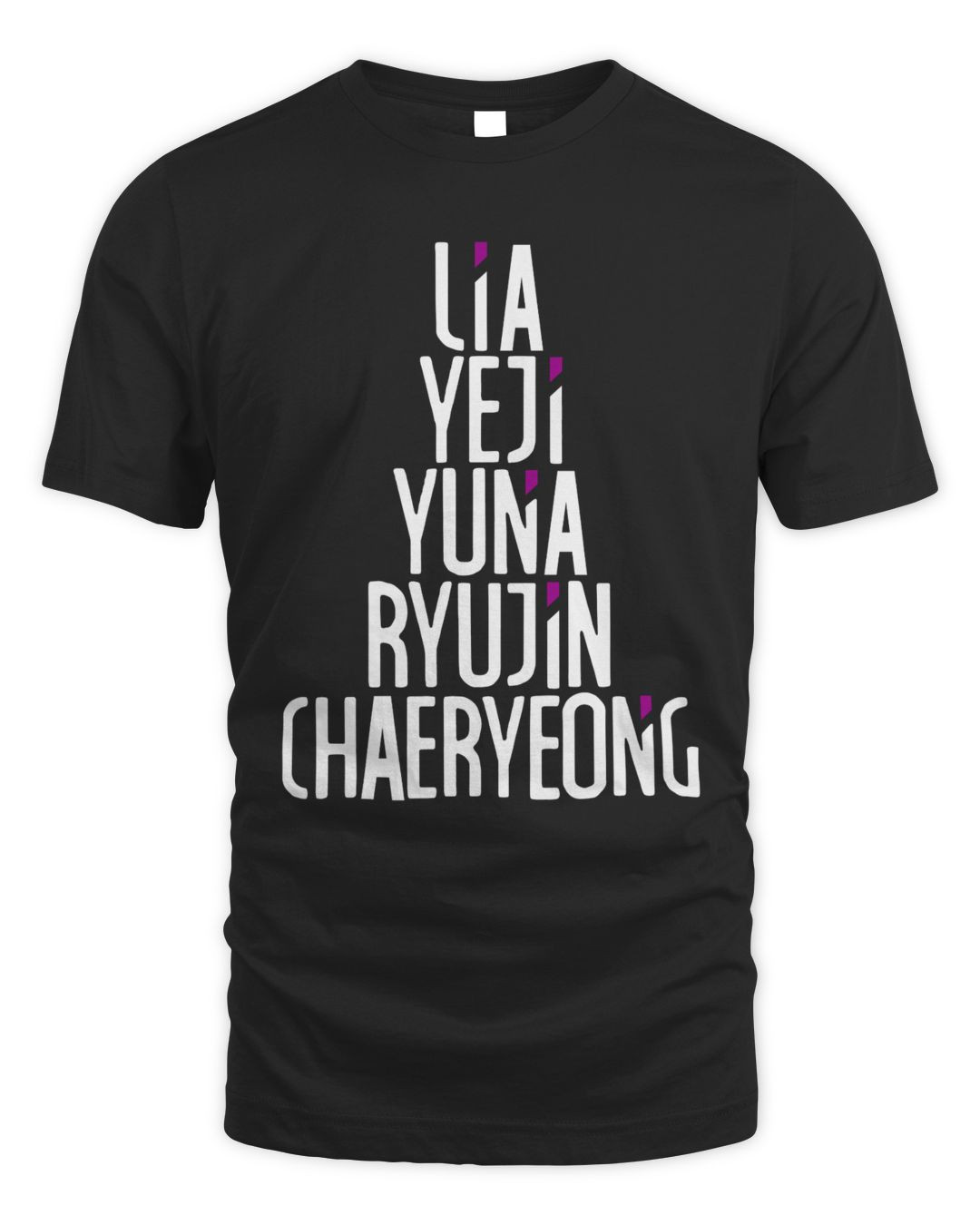 Itzy Merch Full Names Of Members Shirt 1