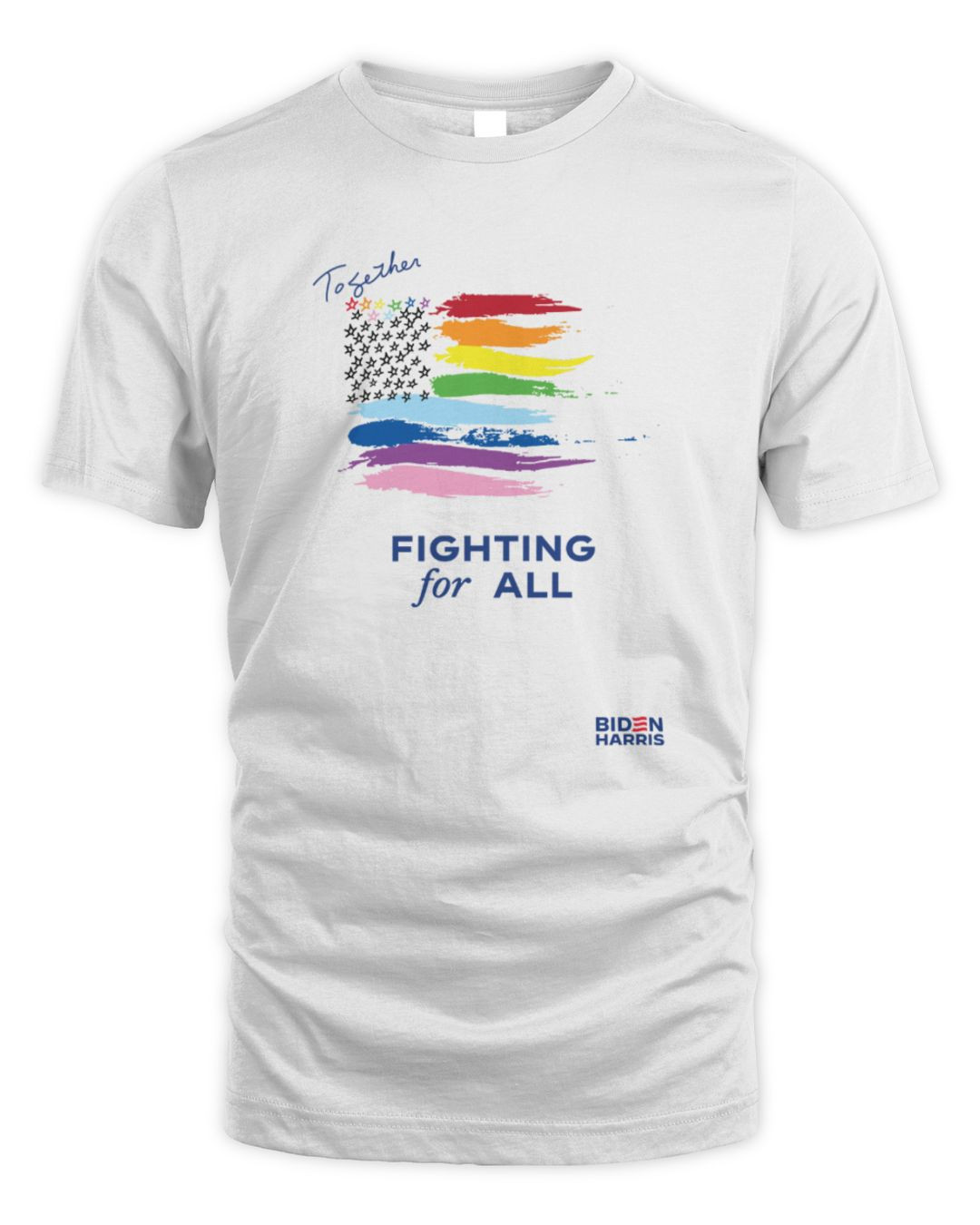 Joe Biden Shop Prabal Gurung Fighting For All White Merch Hoodie