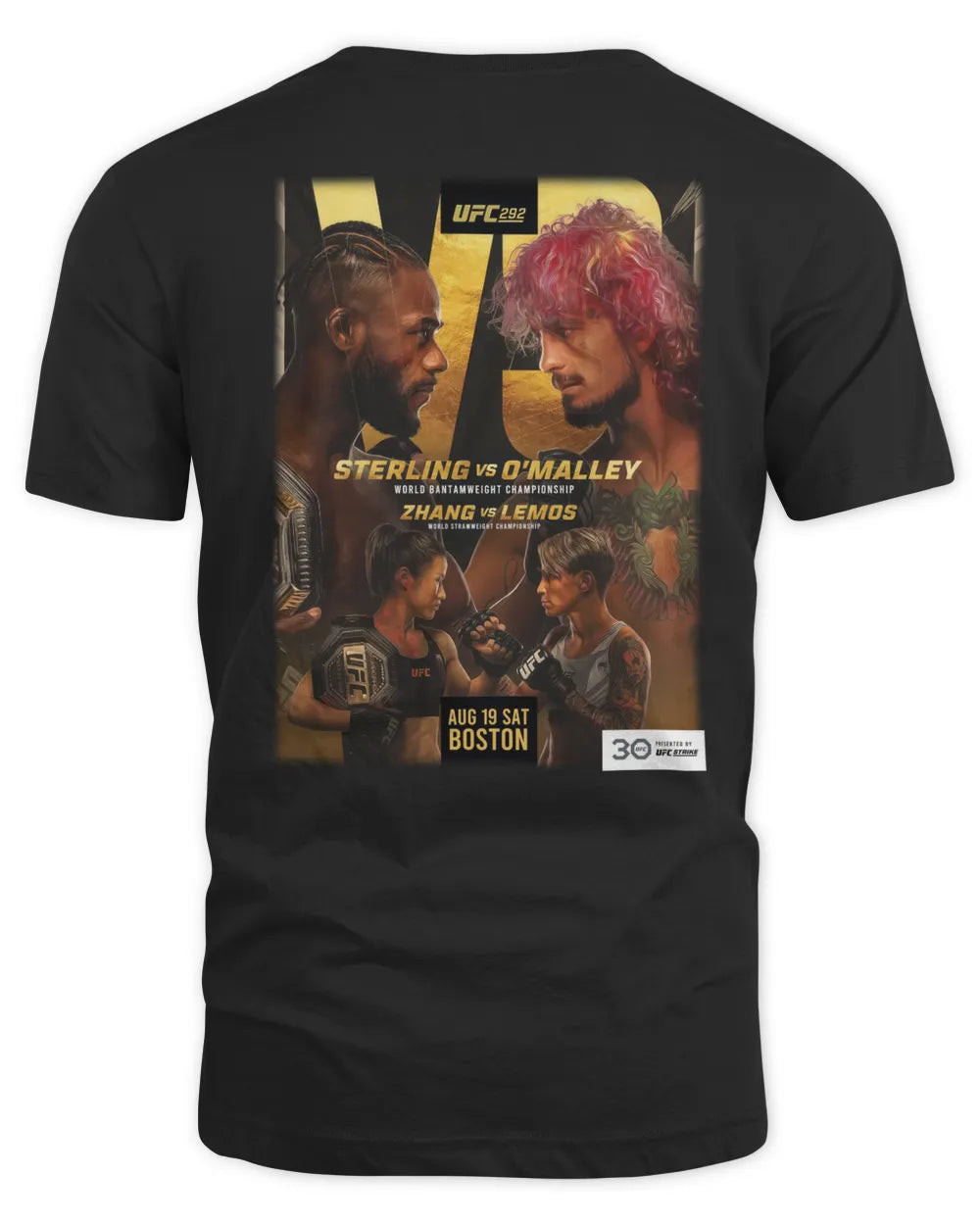 Men's Ufc 292 Sterling Vs O'malley Event T-shirt