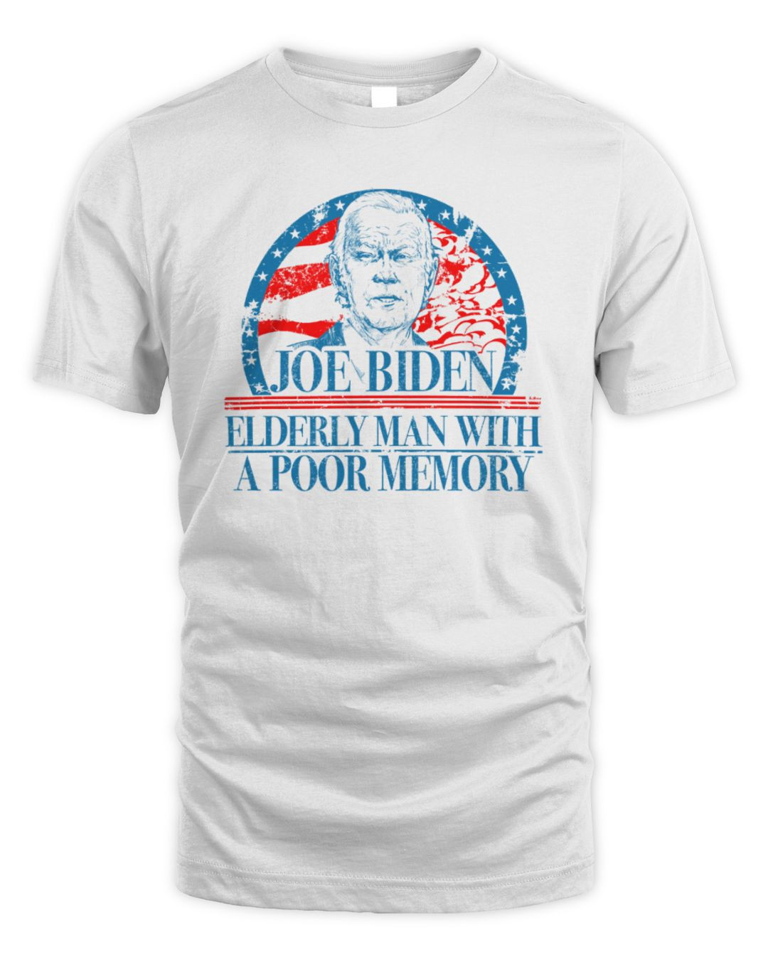 Joe Biden Elderly Man With A Poor Memory White Merch Hoodie