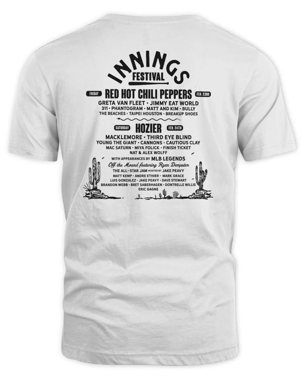 Innings Festival Merchandise Saguaro Tee Shirt