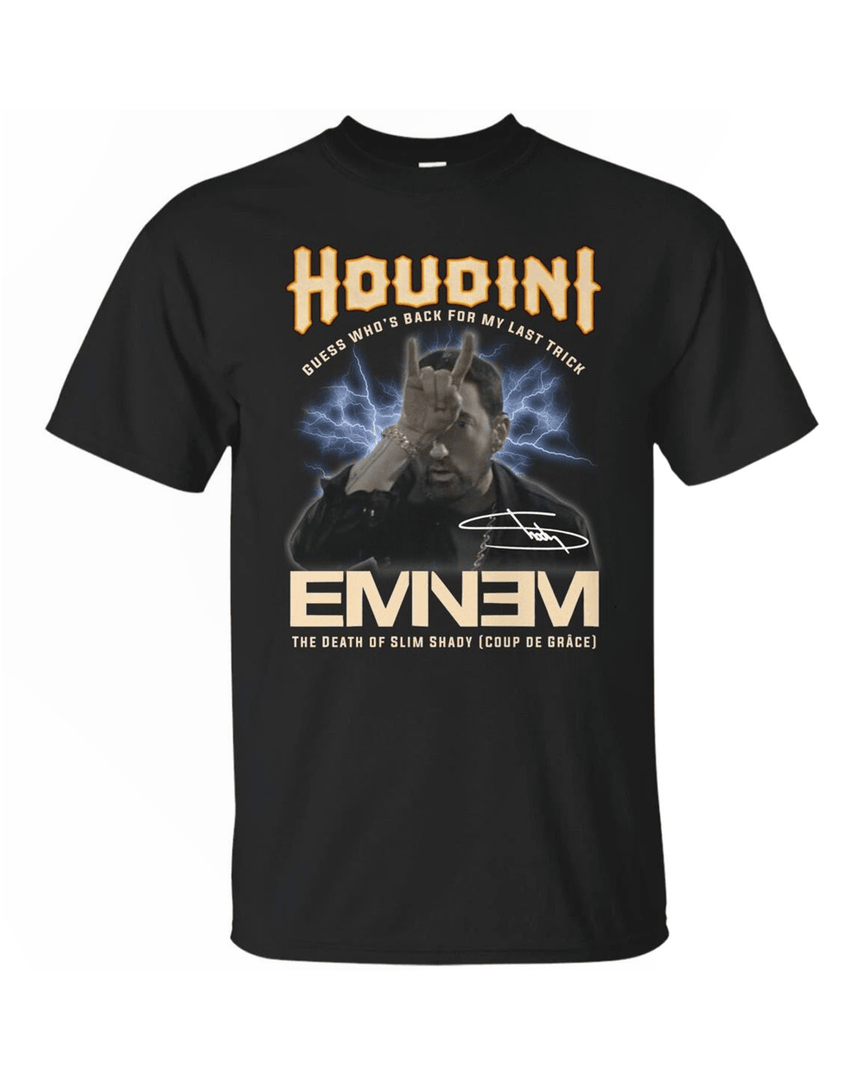 Houdini Guess Who's Back For My Last Trick Eminem The Death Of Slim Shady T Shirt