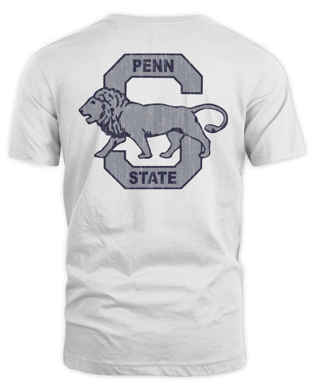 Men's Comfort Wash White Penn State Nittany Lions Vintage Logo T-shirt