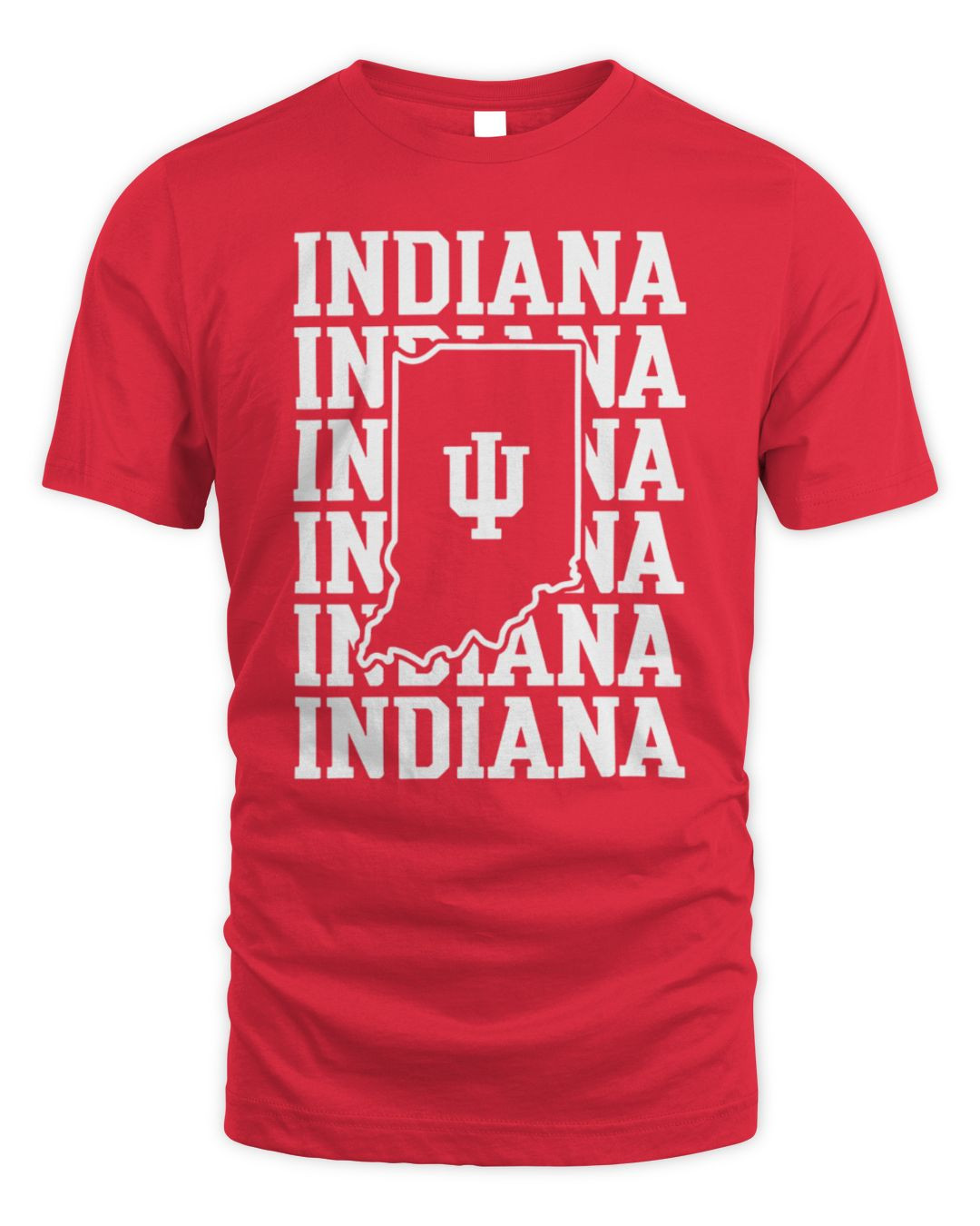 Indiana Hoosiers Repeating Wordmark Crimson Official Red Hoodie