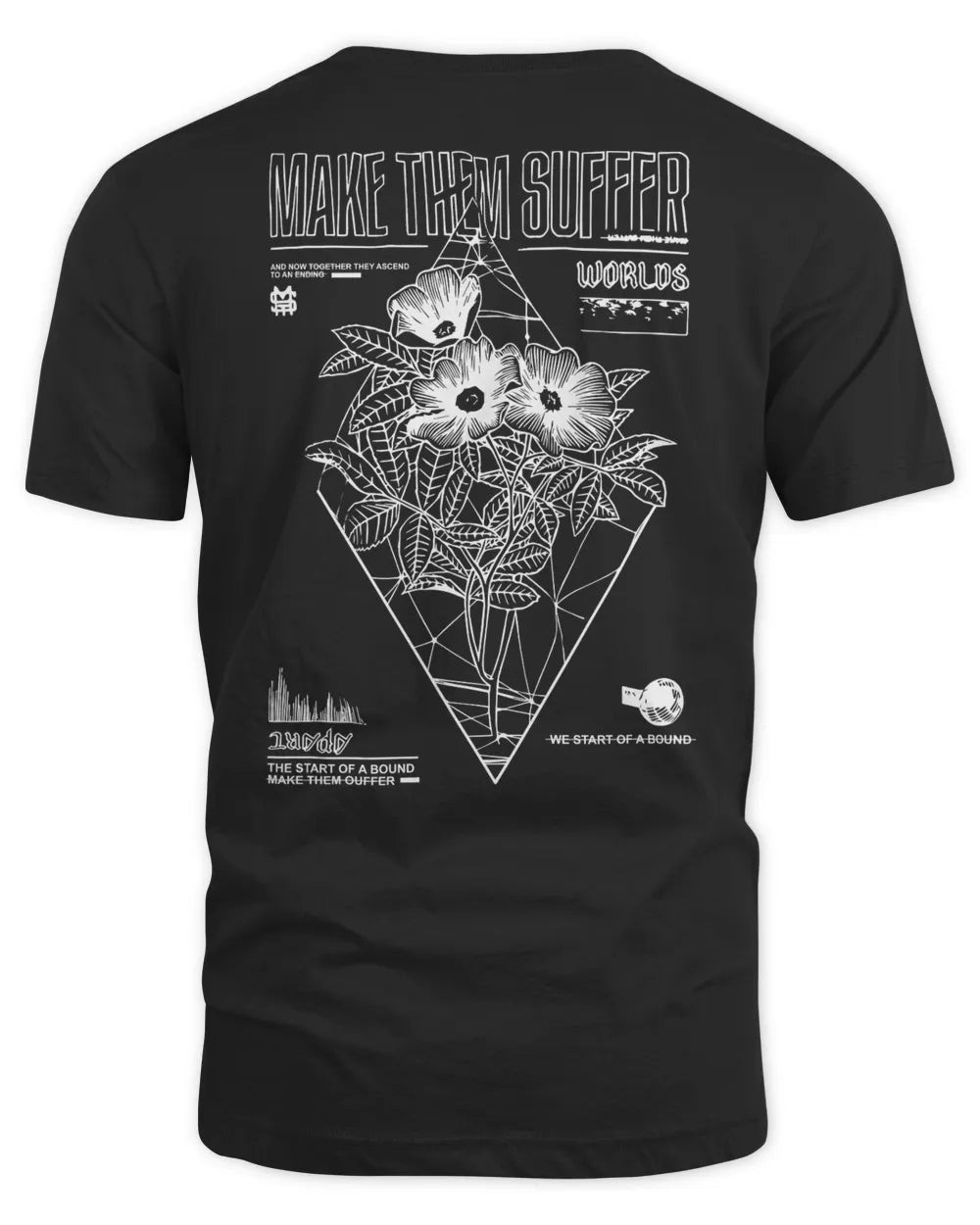 Make Them Suffer Merch Diamond Flowers Shirt