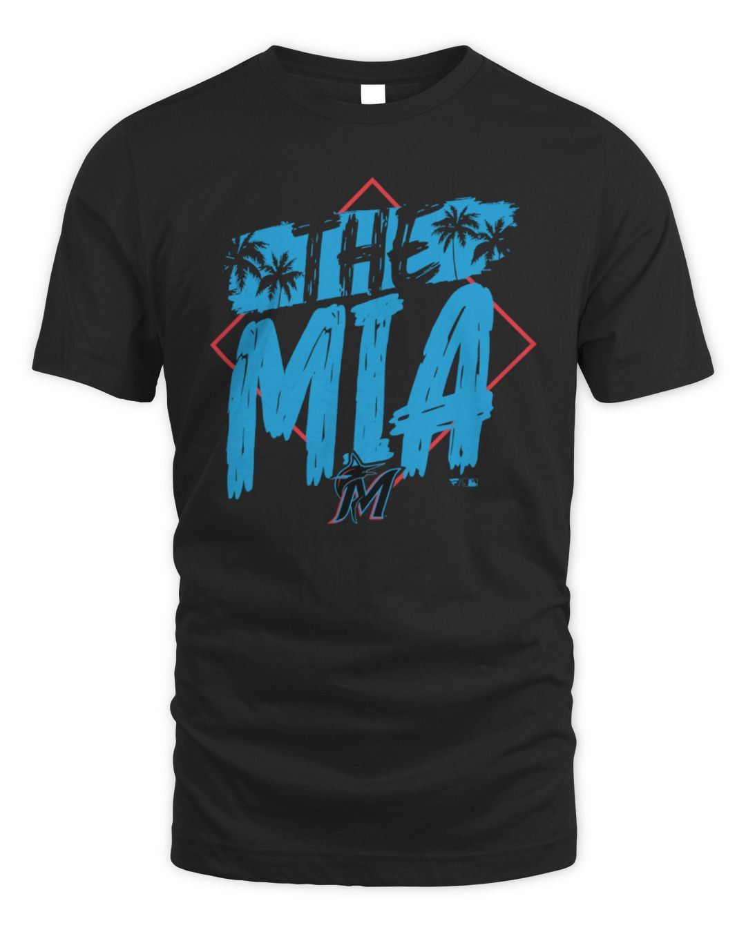 Miami Marlins The Mia Logo T-shirt Black