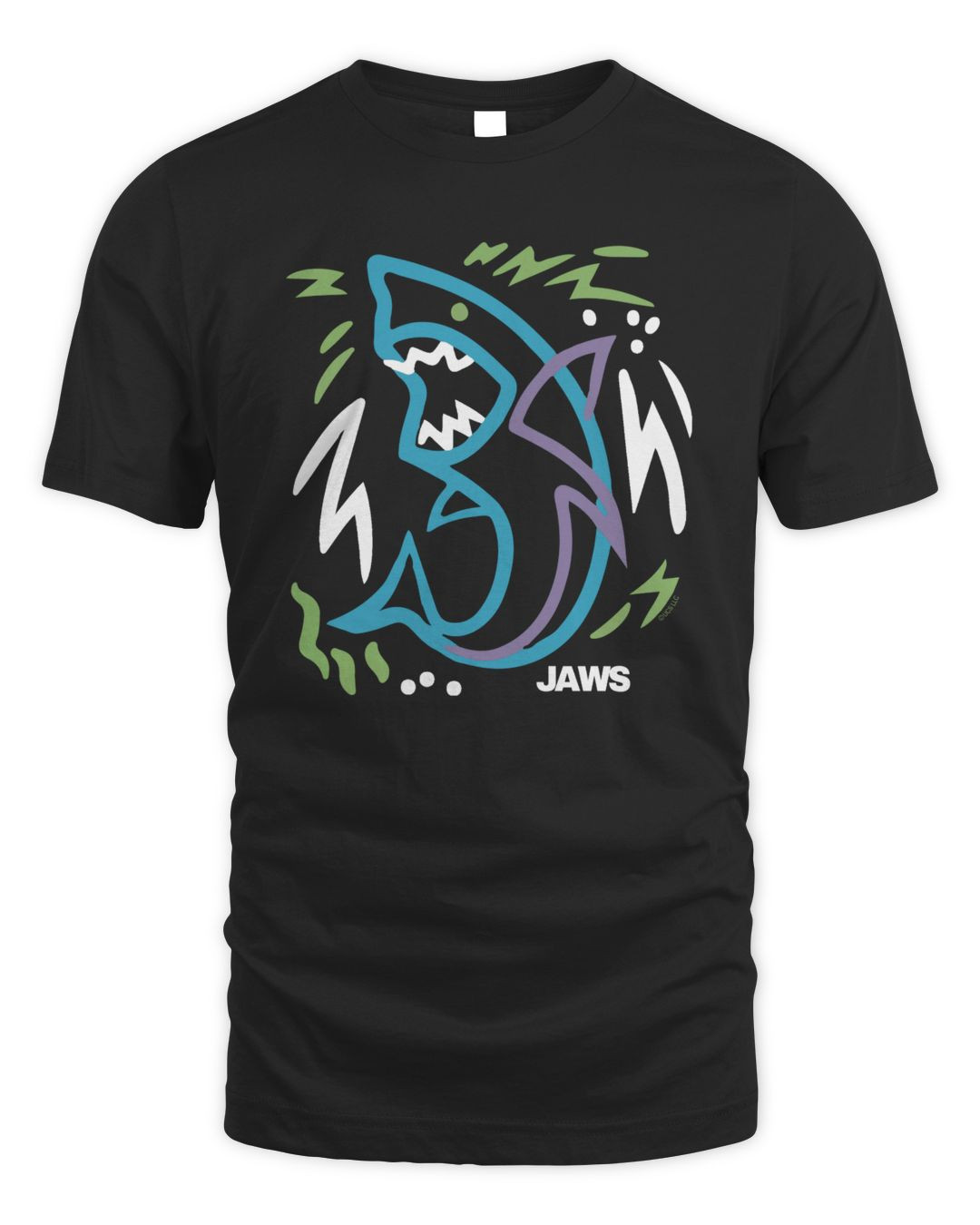 Jaws Doodle T-shirt Black