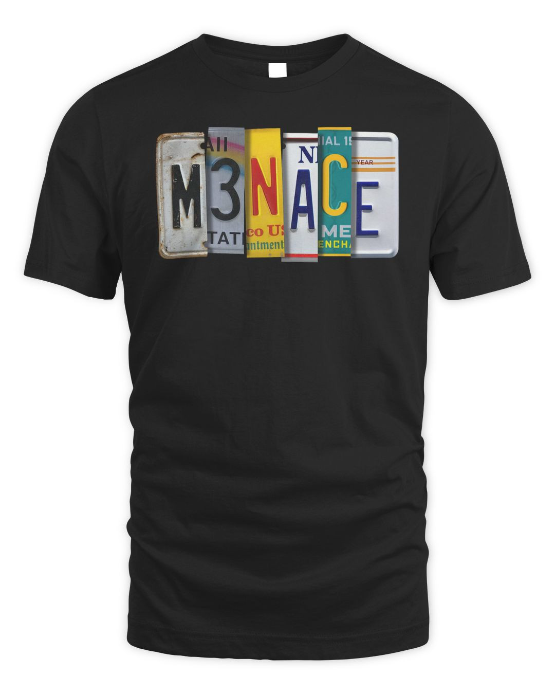 Kanel Joseph Merch Menace License Plate Shirt