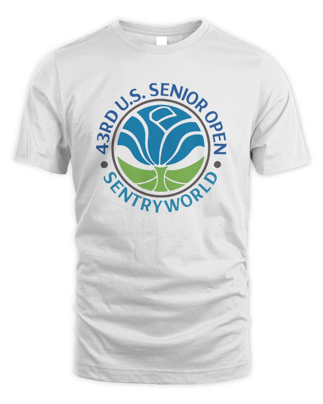 Men's 2023 U.s. Senior Open Ahead White Instant Classic Tri-blend T-shirt