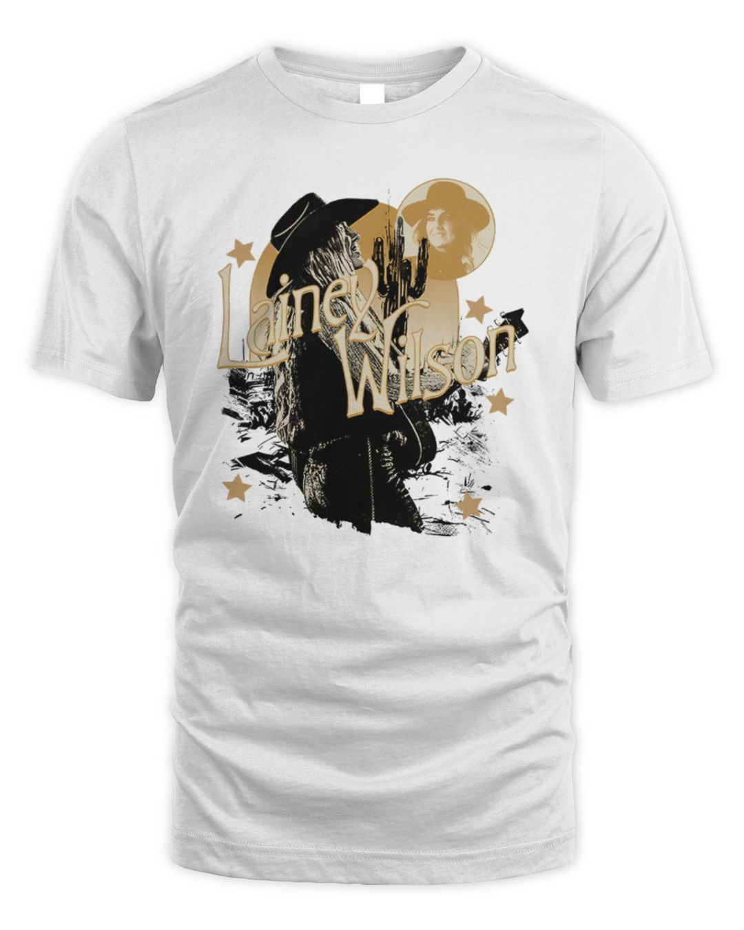 Lainey Wilson Cream Guitar T-shirts