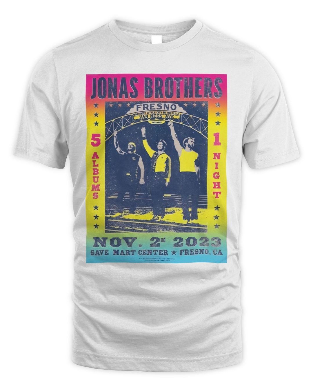 Jonas Brothers Merch Fresno Shirt