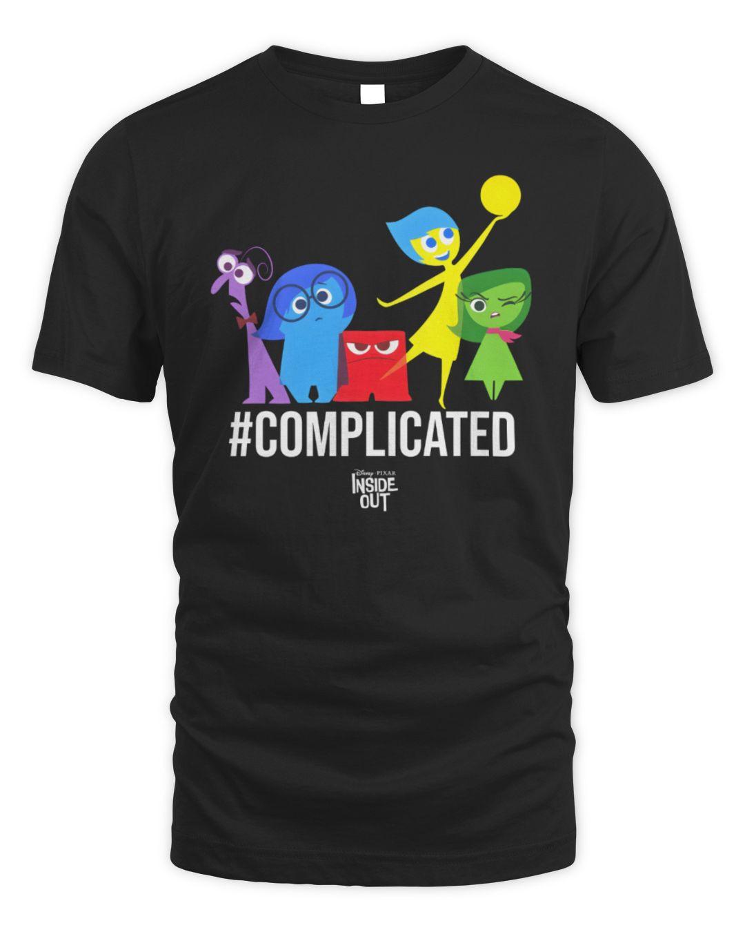 Inside Out Mad Engine Complicated Graphic Sweatshirt Hoodie Black