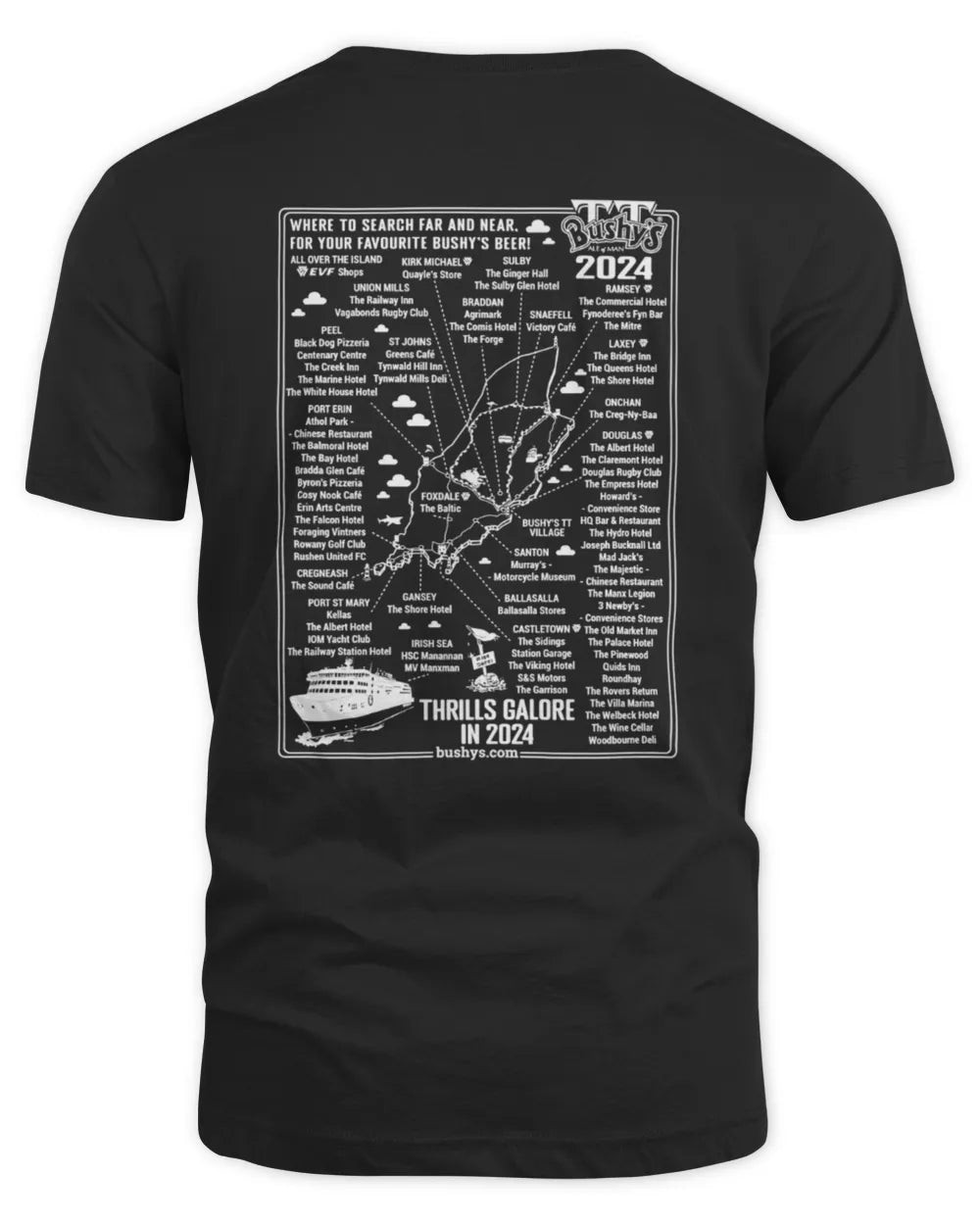 Iomtt Races Official Merchandise Isle Of Man Tt Races 2024 Bushys T Shirt