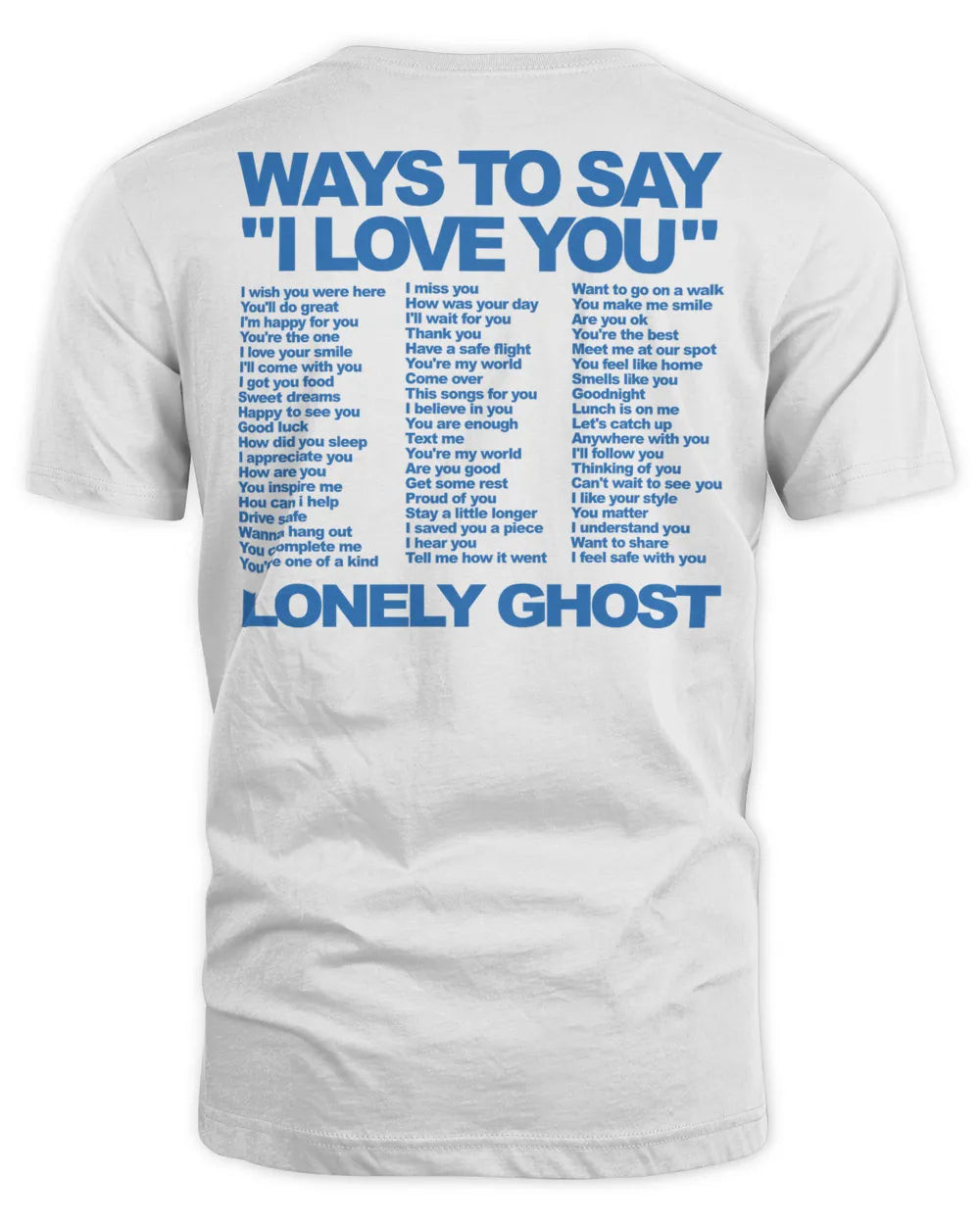 Lonely Ghost Merch Ways To Say Ily Shirt
